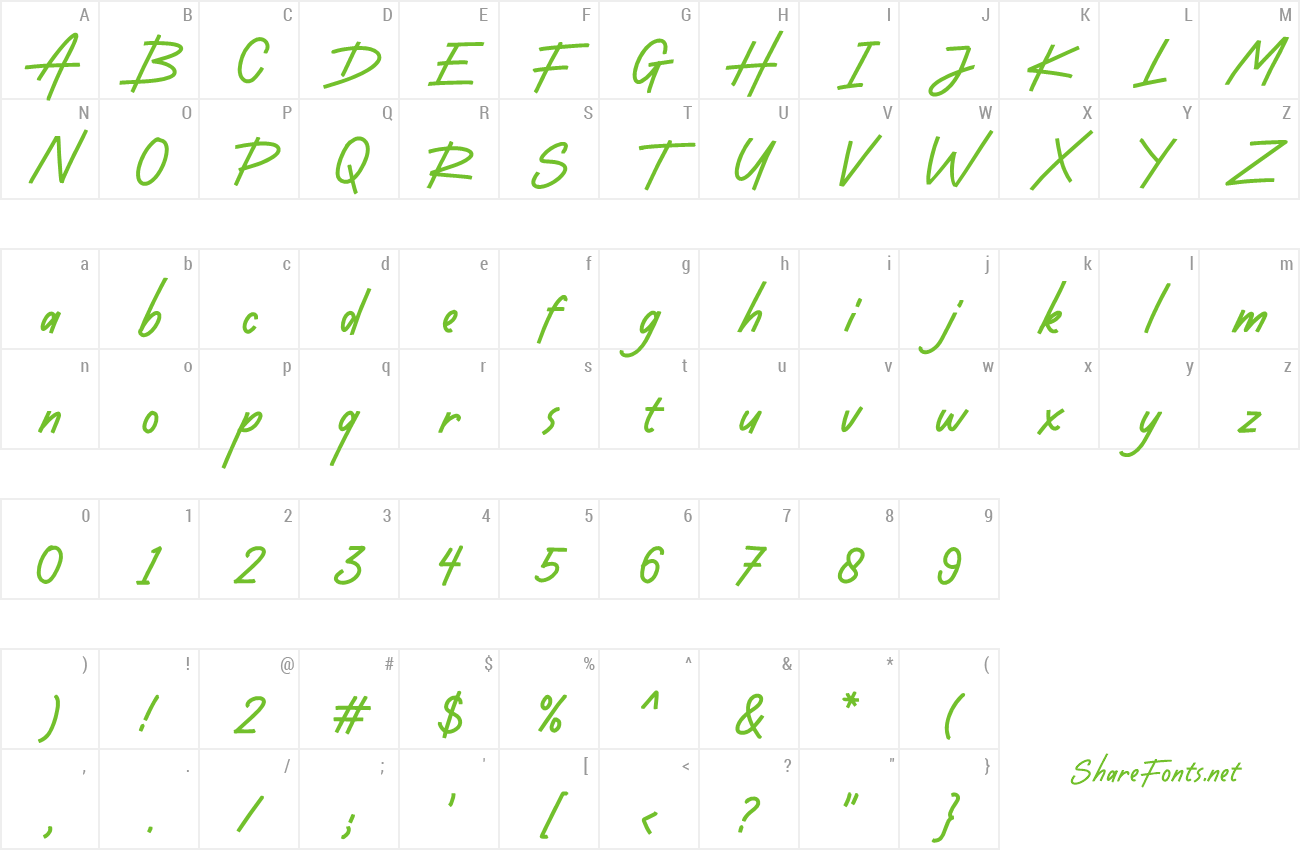 Font Dustyland preview